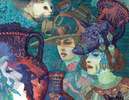 Греческие амфоры. Иллюстрация для календаря «История кирпича»